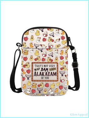 Waterproof Polyester Crossbody Messenger Bag Anime Duck Shoulder Bag Small